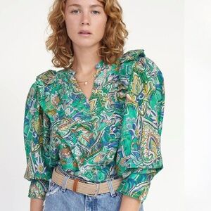 Chufy Zeya Blouse Top Size S